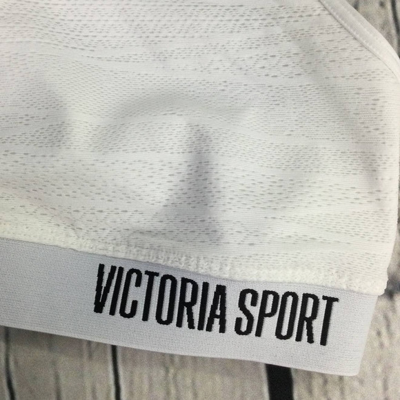 Victoria Sport The Player White Racer Back Polyamide Blend Sports Bra M - Picture 9 of 11
